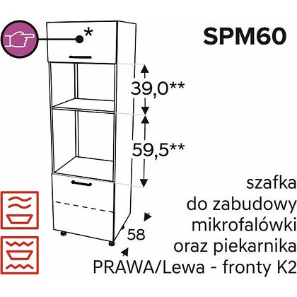 Szafka dolna KAMMONO CLASSIC SPM60