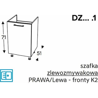 Szafka dolna KAMMONO CLASSIC DZ 1