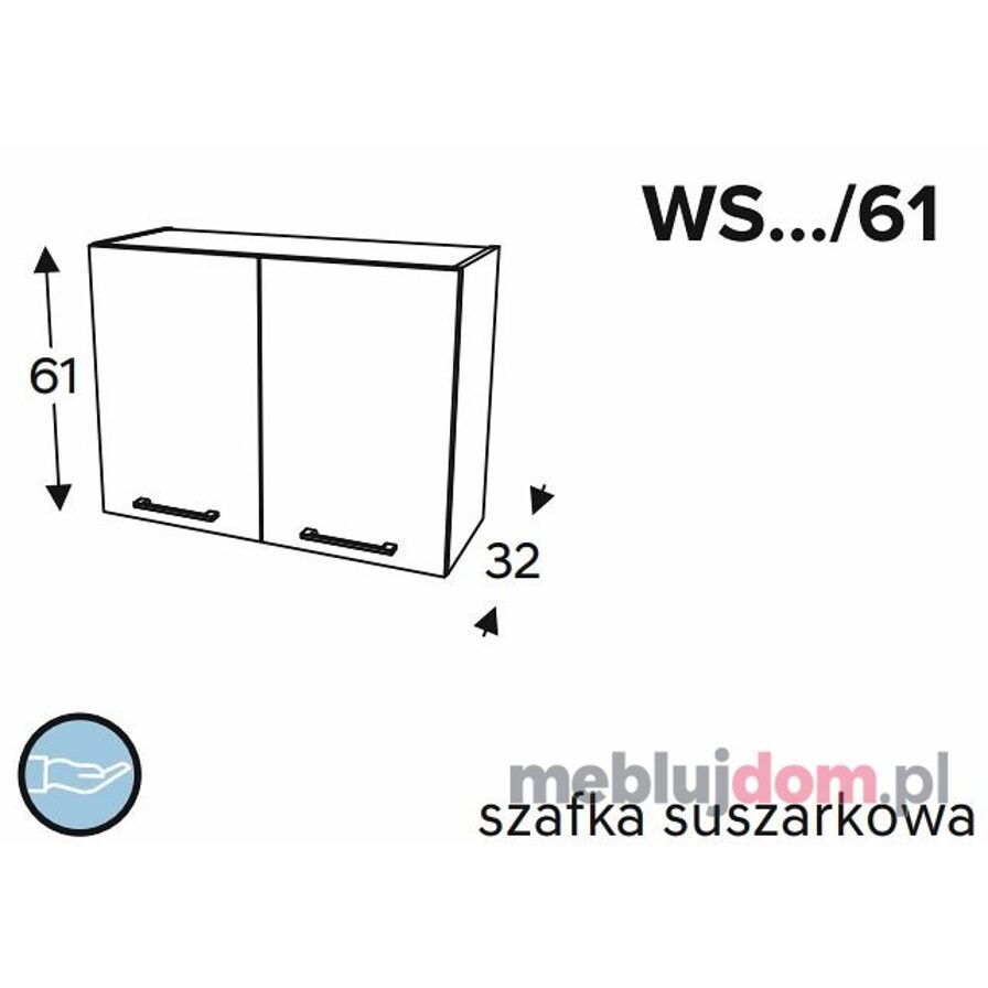 Szafka górna KAMMONO CLASSIC WS 61