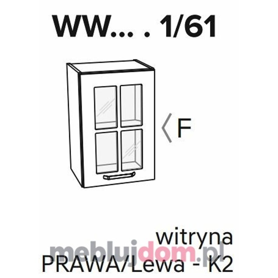 Szafka górna KAMMONO CLASSIC WW1 61