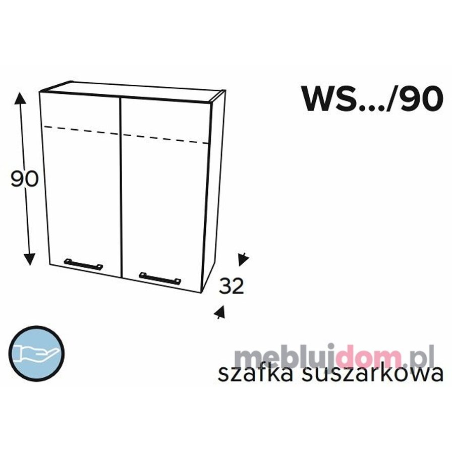 Szafka górna KAMMONO CLASSIC WS 90