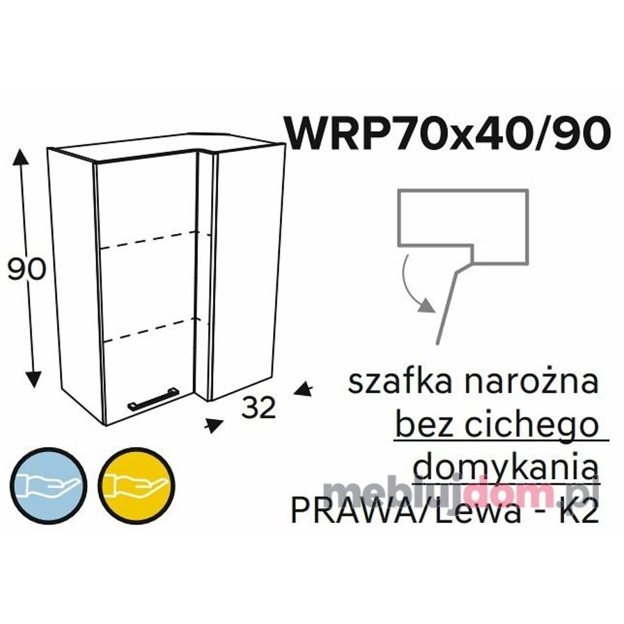 Szafka górna KAMMONO CLASSIC WRP70x40 90