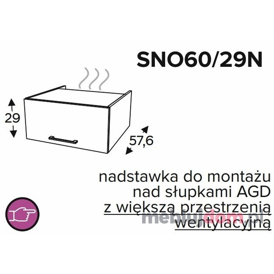 Szafka górna KAMMONO CLASSIC SNO60 29N