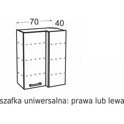 Szafka górna narożna DXL WRP7X4/100