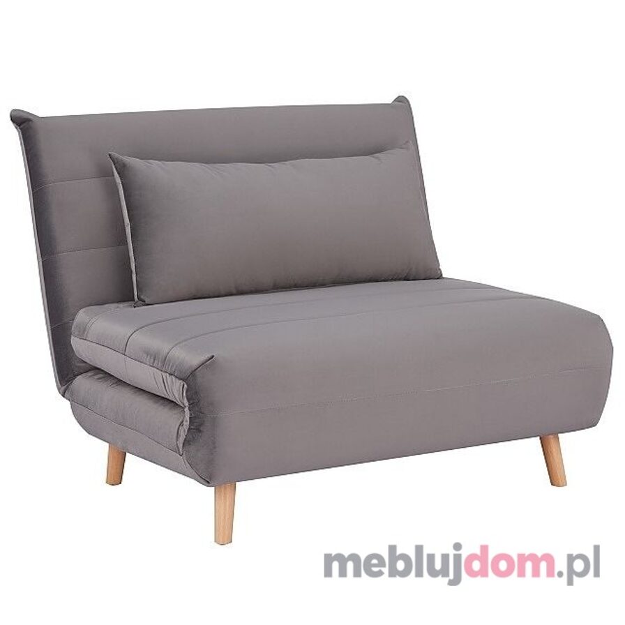 Fotel rozkładany SPIKE VELVET Signal szary