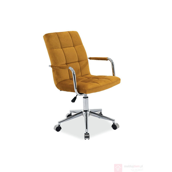 Fotel obrotowy Q-022 Velvet Signal antyczny róż bluvel 52
