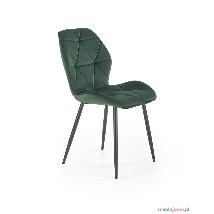 Krzesło K-453 Halmar Ciemnozielony velvet