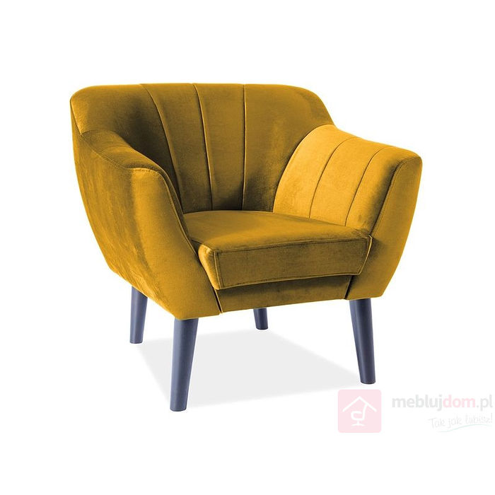 Sofa TREFL VELVET 1 Signal curry