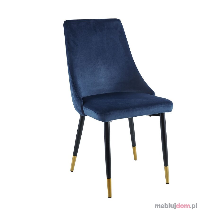 Krzesło GRS-031 Velvet Niebieskie