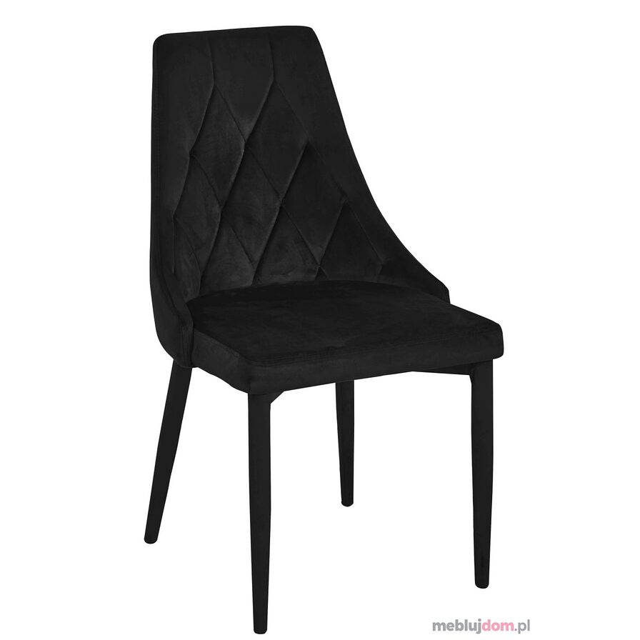 Krzesło MC-01-2 Velvet Czarny