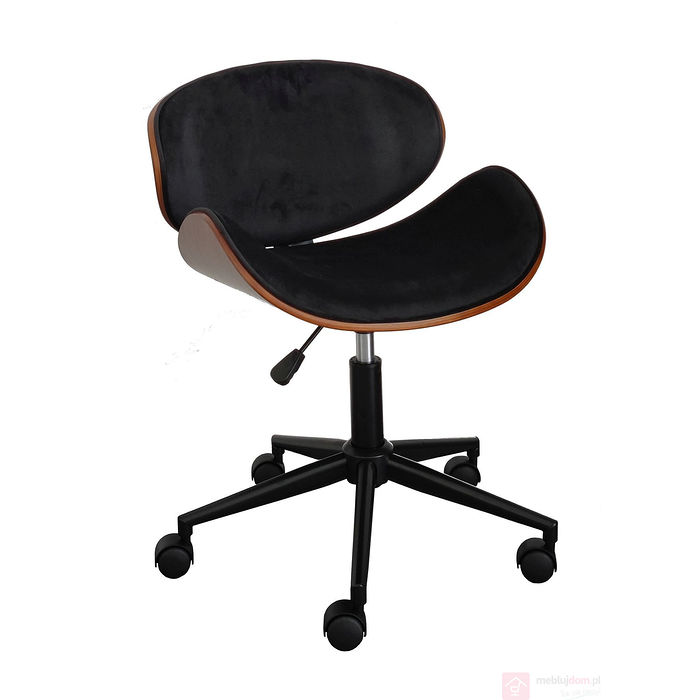 Fotel obrotowy FB5-FX velvet czarne