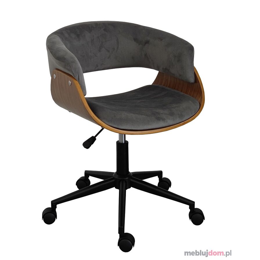 Fotel obrotowy FB6-FX velvet szare
