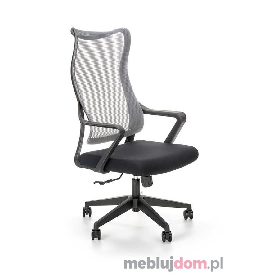 Fotel obrotowy LORETO Halmar popiel + czarny