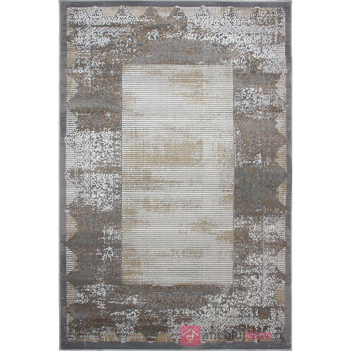 Szaro-Beżowo-Brązowy Dywan HOME A840A CREAM / L.BEIGE