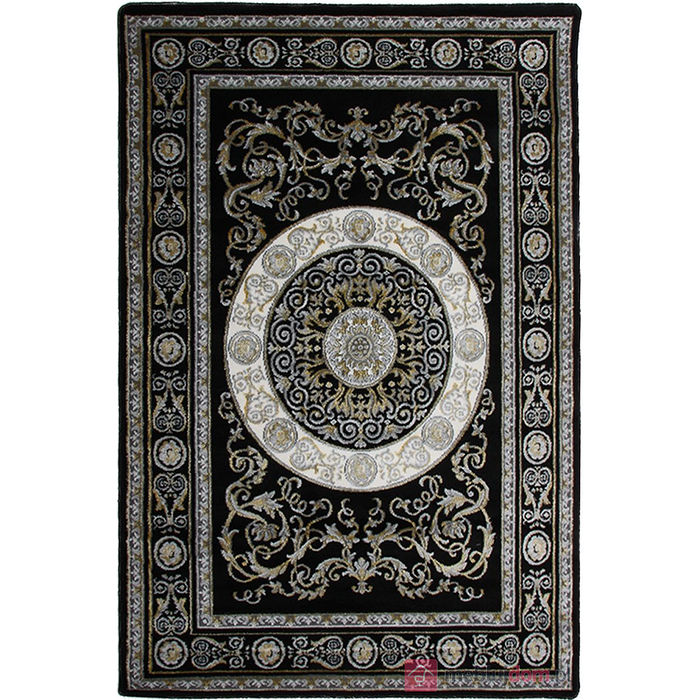 Dywan DIAMOND K8726E GOLD czarny w orientalny wzór