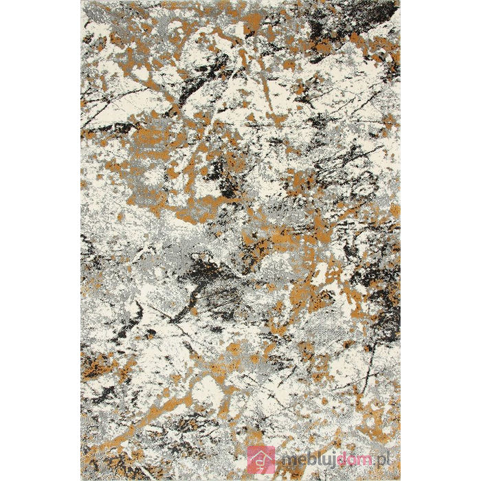 Dywan HOME W8490 CREAM/YELLOW Musztardowo-Szary