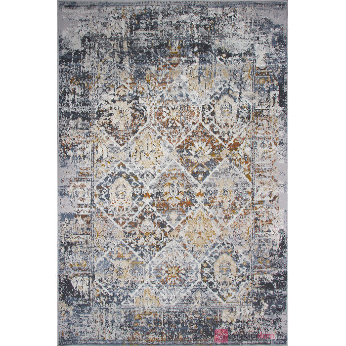 Dywan SPRANDI A2274A L.BLUE / L.GREY COKEN w ornamentowy wzór