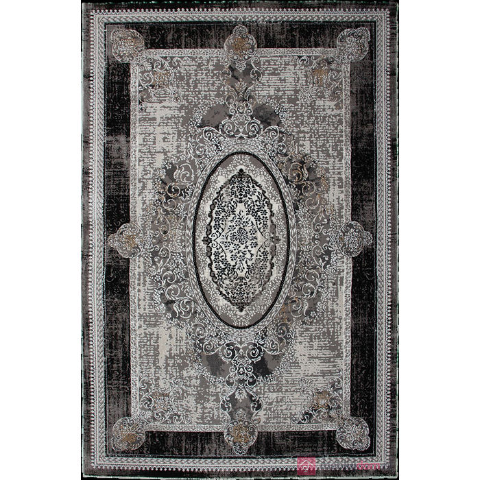 Dywan TENDER 27145A BLACK/L.GREY VELVET popielaty, klasyczny