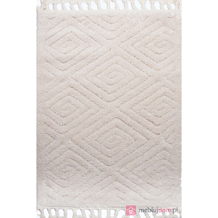 Dywan BERBER 7061 IVORY beżowy z warkoczami