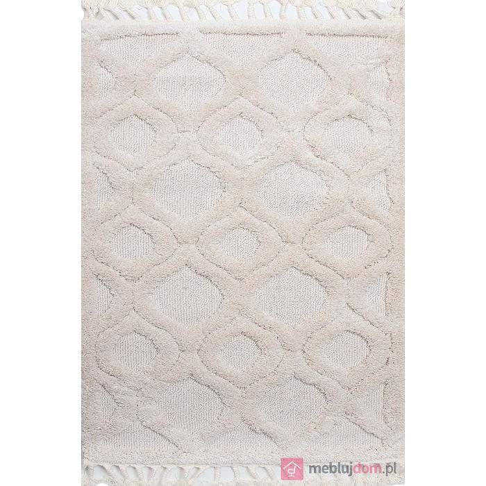 Dywan BERBER 7063 IVORY beżowy 3D z warkoczykami