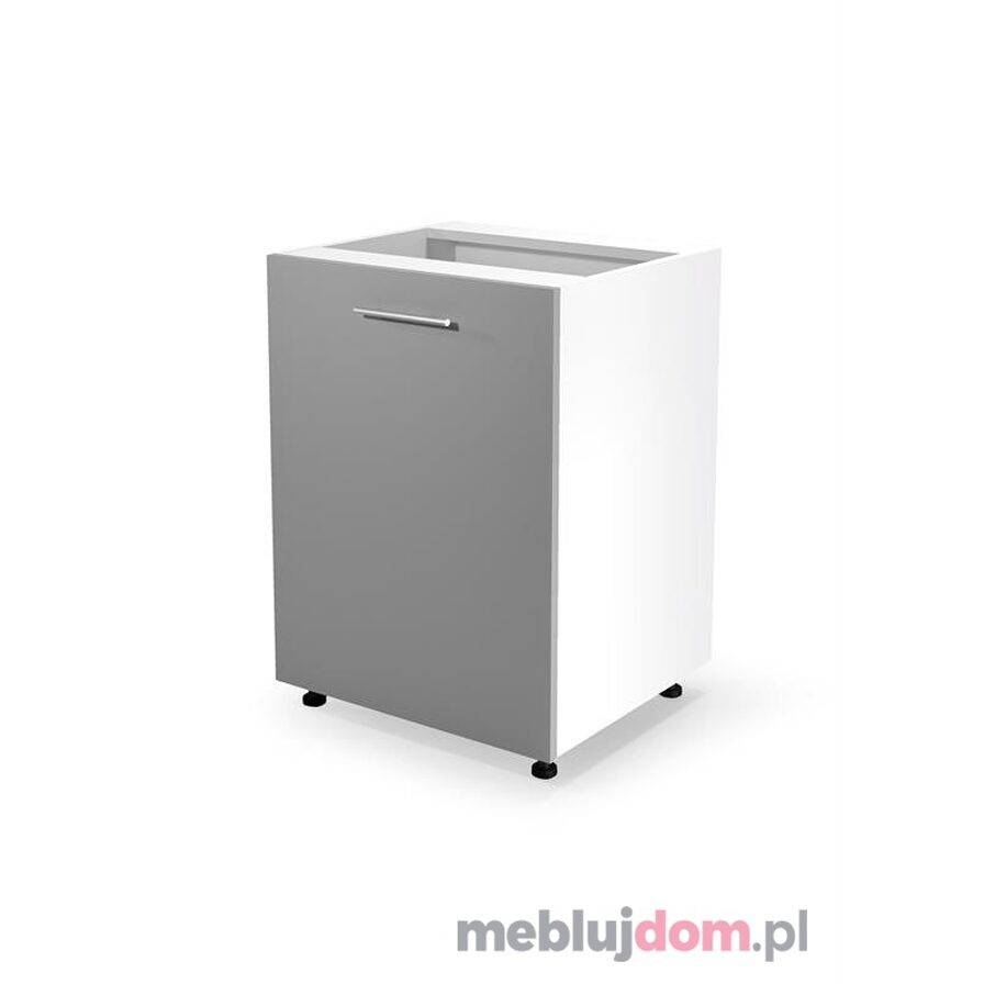 Szafka dolna VENTO D-60/82 jasno szary + biały