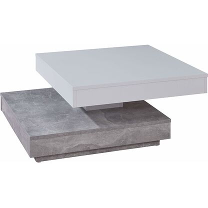 Stolik kawowy UNIVERSAL Biały + Beton