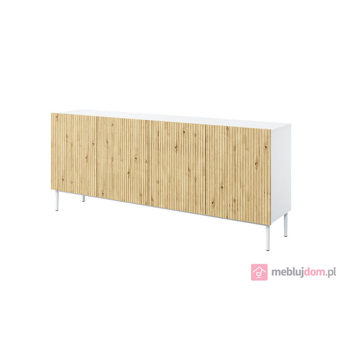 Komoda NICOLE 200 HOLZ dąb artisan + biały