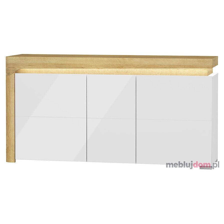 Komoda THEO THK-1 Restol Dąb Riviera + Biały
