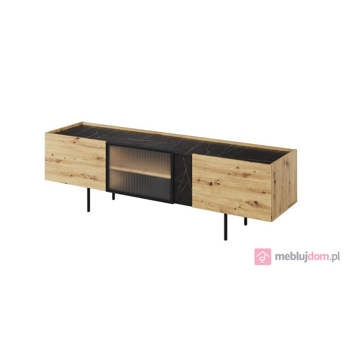 Szafka RTV MARMO MR-03 Dąb Artisan + San Sebastian 