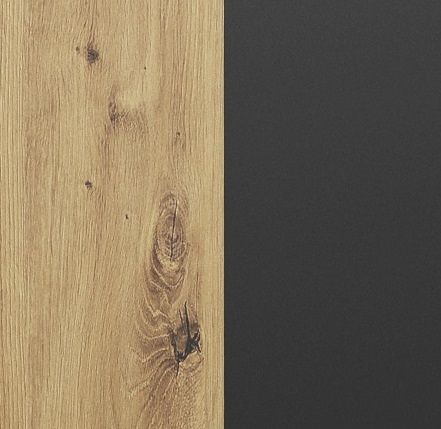 Dąb Artisan + Czarny